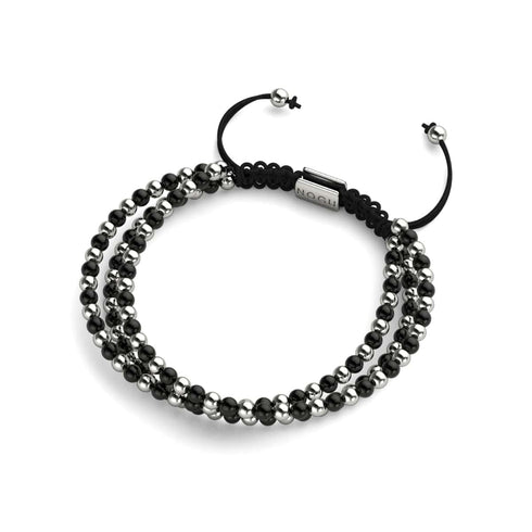 Trinité | Argent x Gunmetal | Bracelet Triple Rang